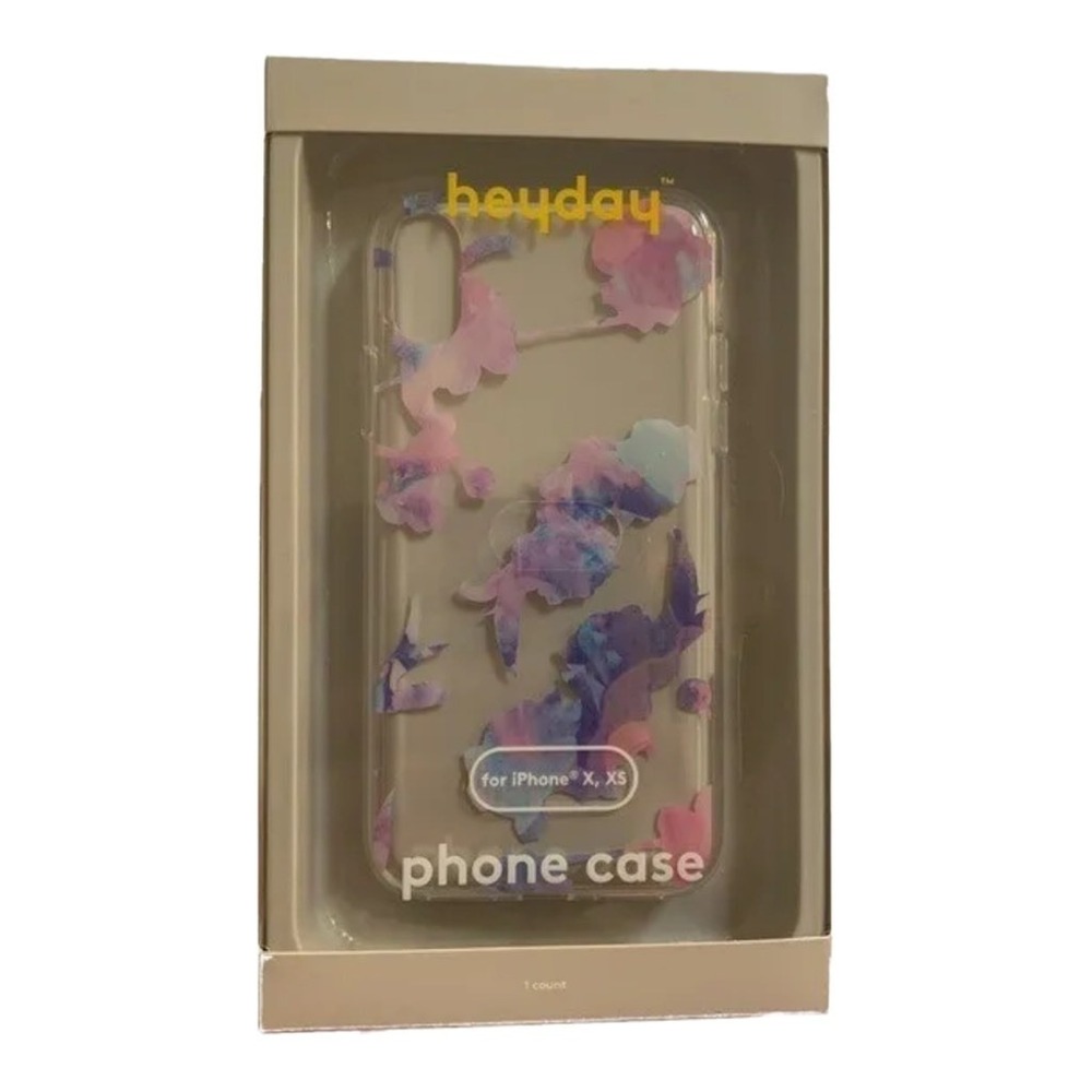 Heyday iPhone X XS Phone Case Pink Purple Watercolor‎ Print Pattern Modern Chic